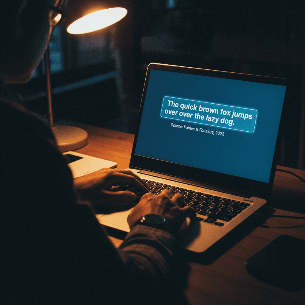 AI chat answer with source citation